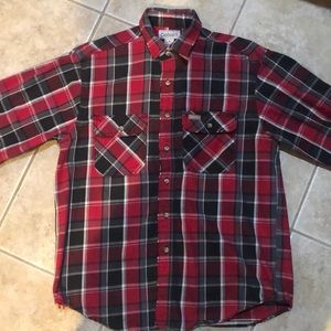 Carhartt Black & Red Check Flannel Warm mens size MED